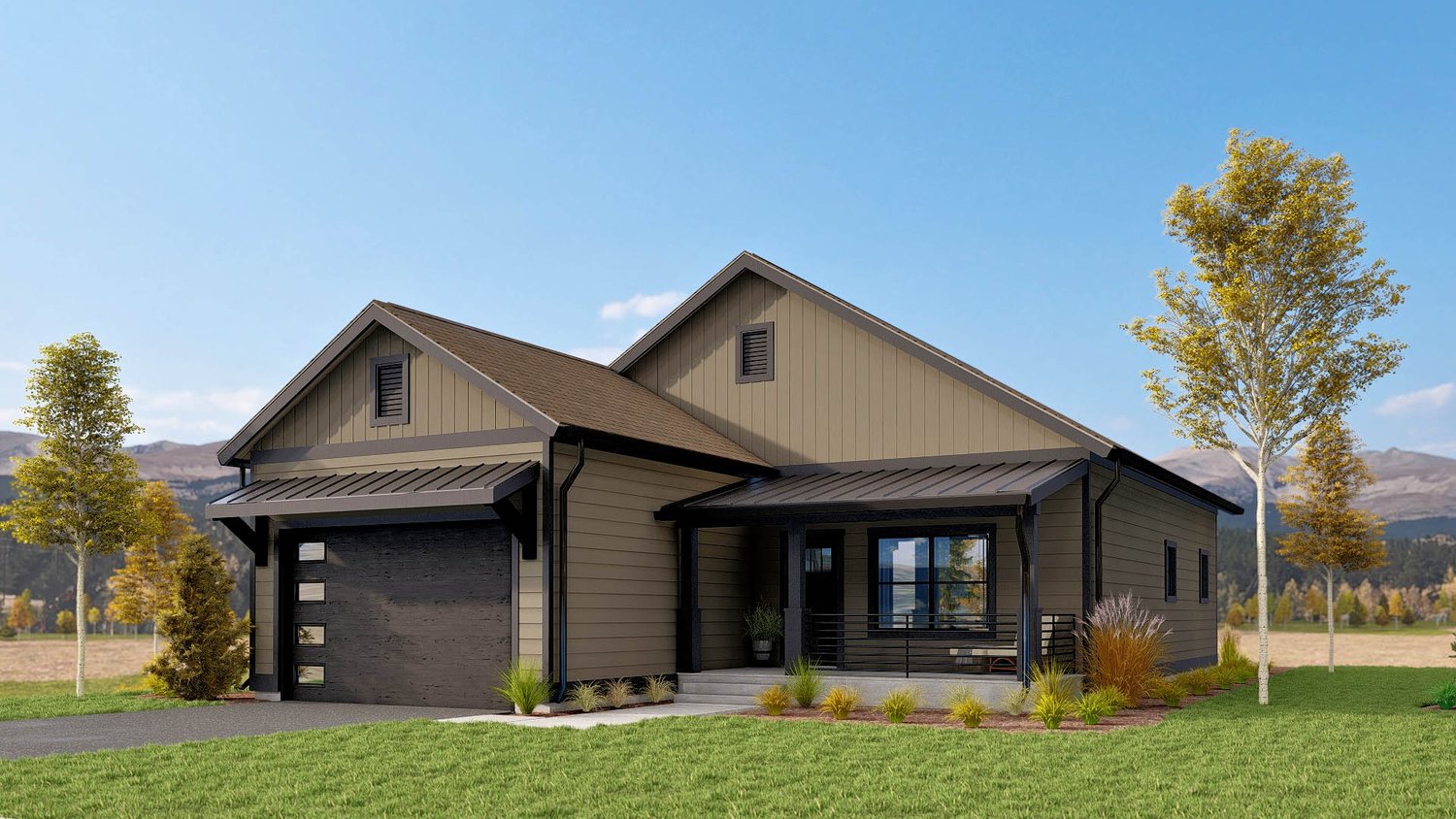 Lincoln Home Rendering - New Homes For Sale in Fairplay CO - Village At Spruce Hill